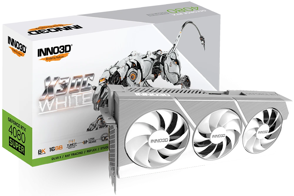 INNO3D GeForce RTX 4080 SUPER X3 OC WHITE
